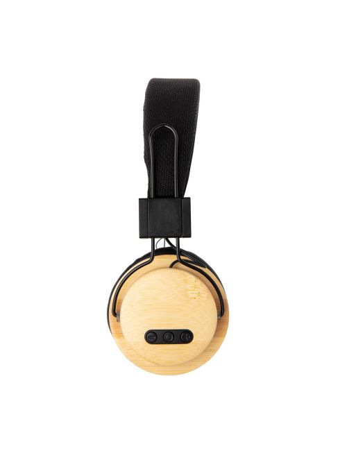 Bambusowe, bezprzewodowe słuchawki nauszne