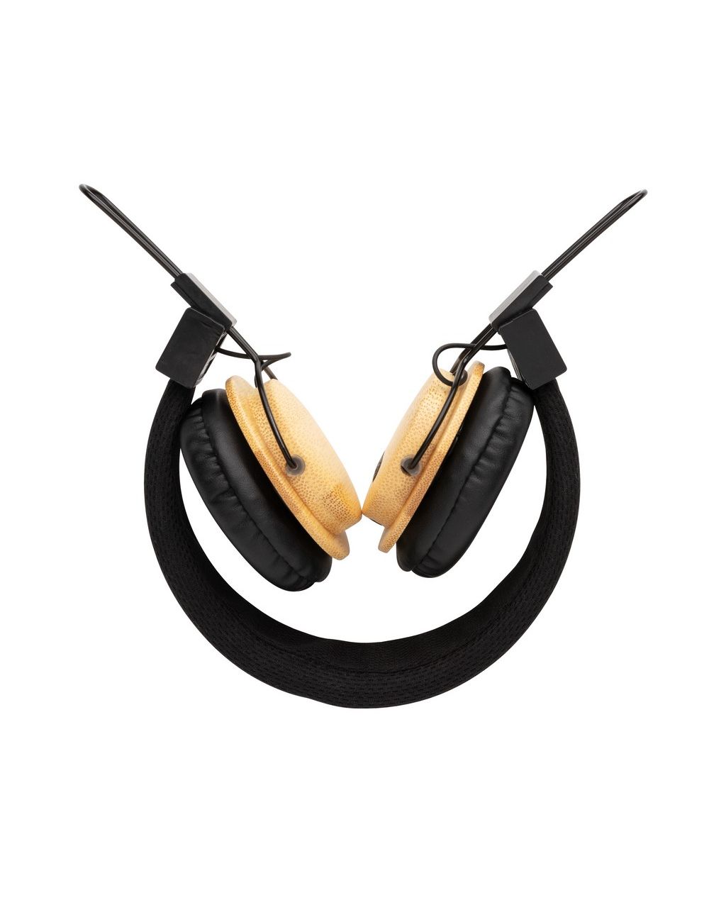 Bambusowe, bezprzewodowe słuchawki nauszne