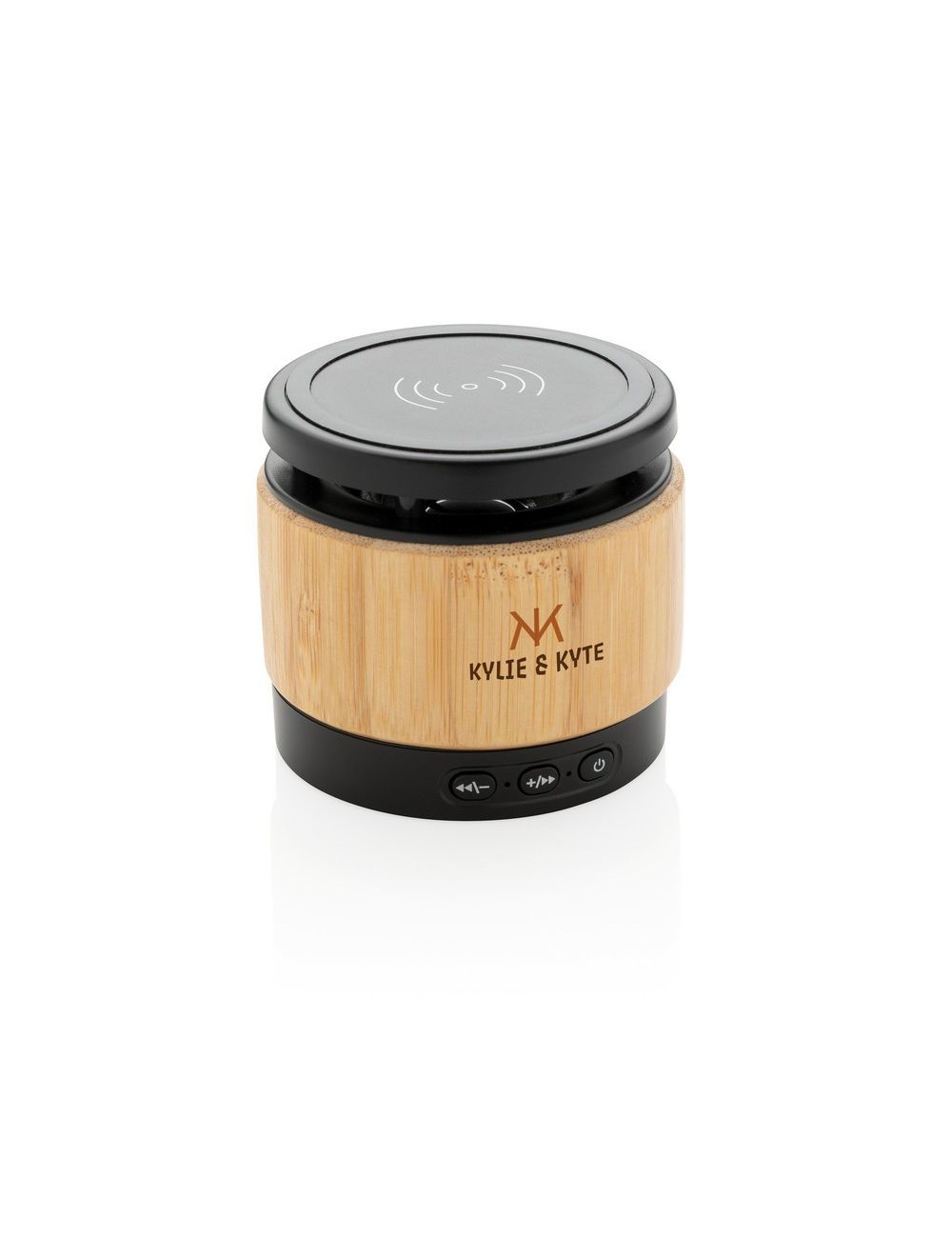 Bambusowy głośnik bezprzewodowy 3W, ładowarka...