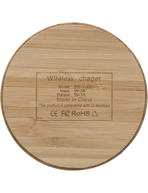 Bambusowa ładowarka bezprzewodowa 5W