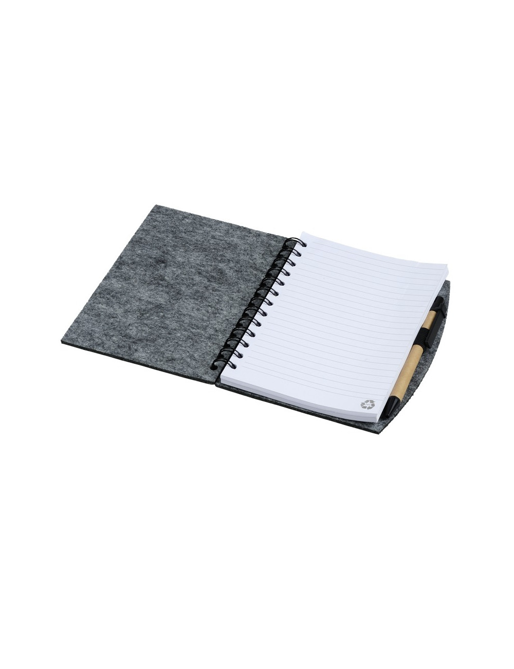 Notes z filcu Felt Now, szary