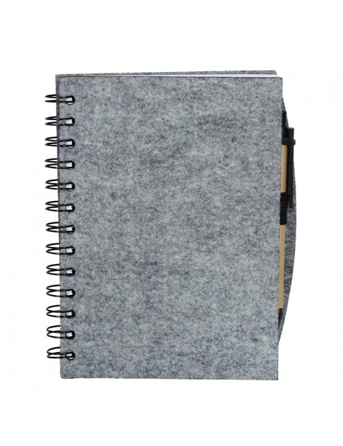 Notes z filcu Felt Now, szary