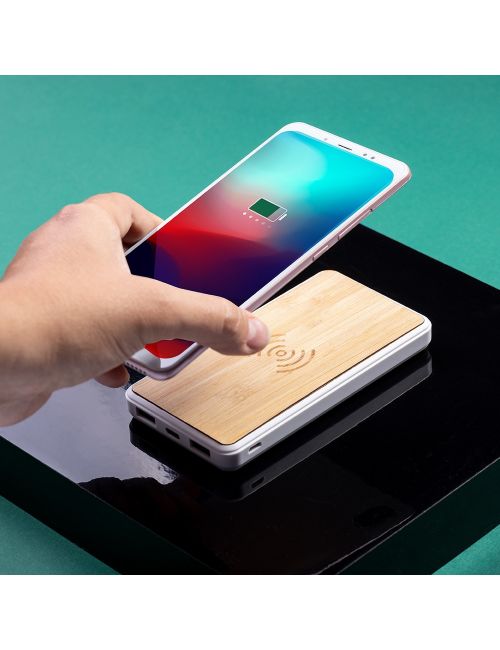 Bezprzewodowy power bank 8000 mAh, ładowarka bezprzewodowa 5W