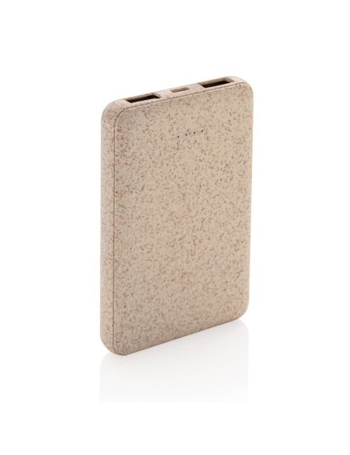 Power bank 5000 mAh ze słomy pszenicznej