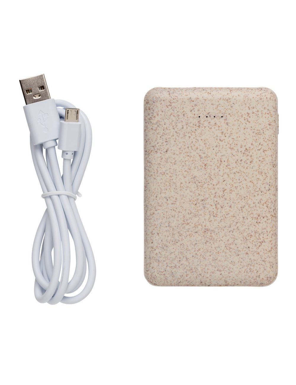 Power bank 5000 mAh ze słomy pszenicznej