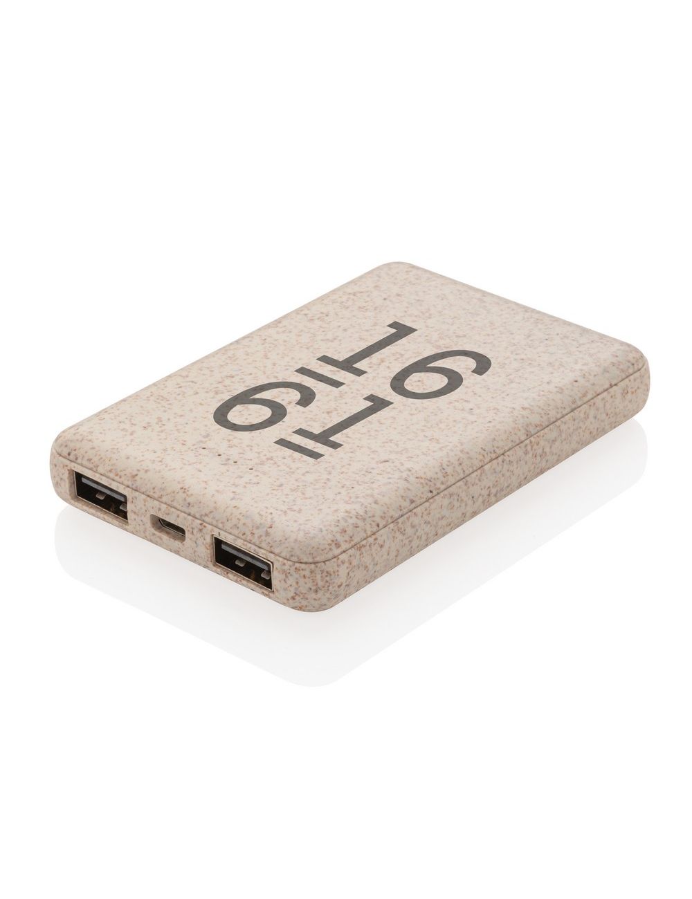 Power bank 5000 mAh ze słomy pszenicznej