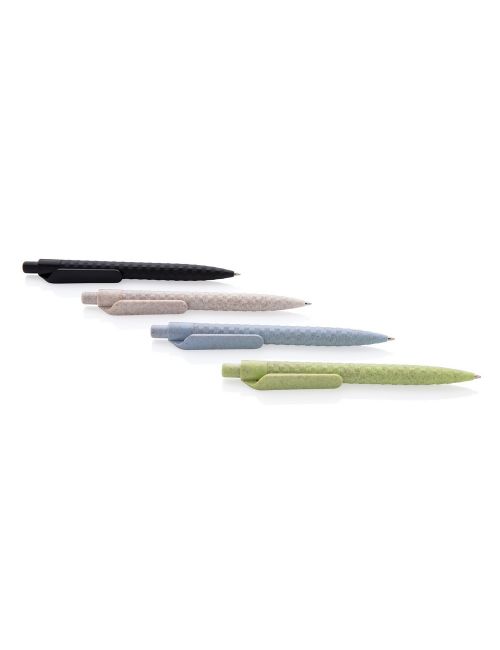 Długopis wykonany z mieszanki 40% włókien słomy pszeniczne Czarny