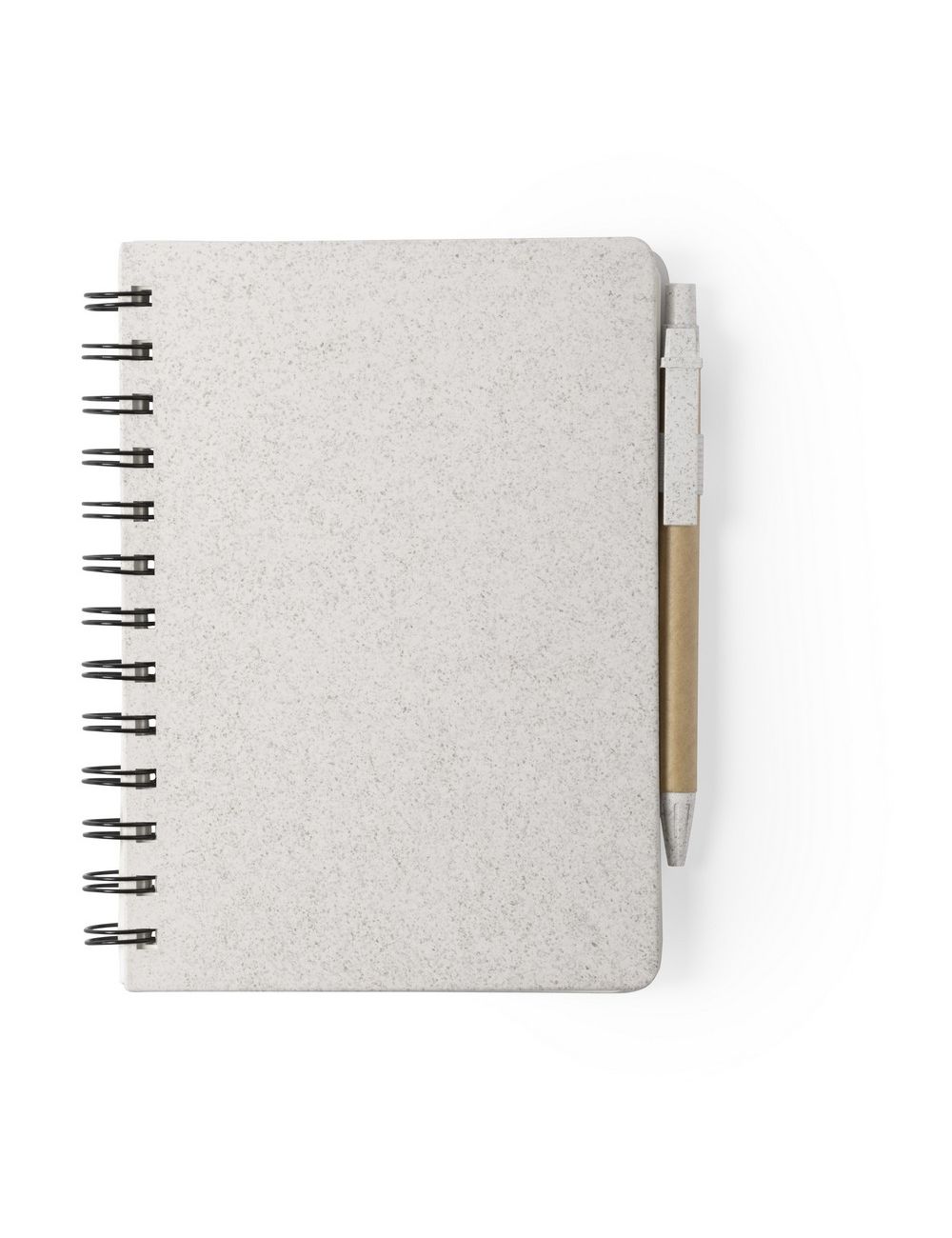 Notatnik ok. A5 ze słomy pszenicznej, długopis