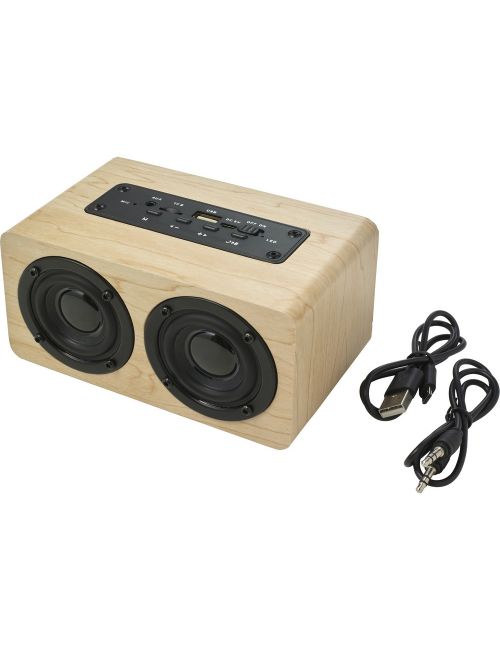 Drewniany głośnik bezprzewodowy 2 x 5W