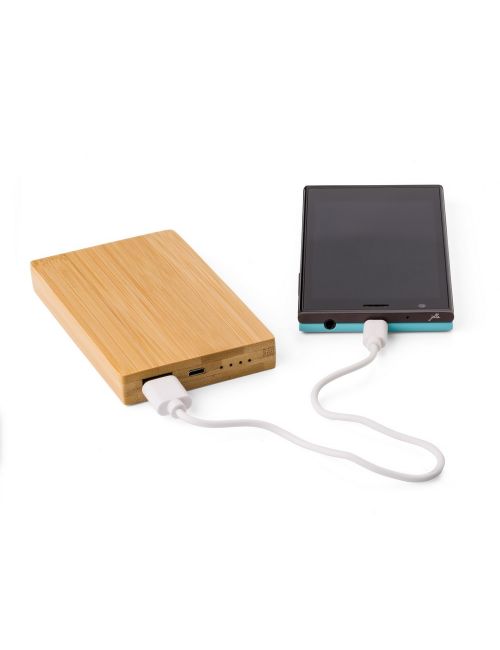 Bambusowy power bank 4000 mAh