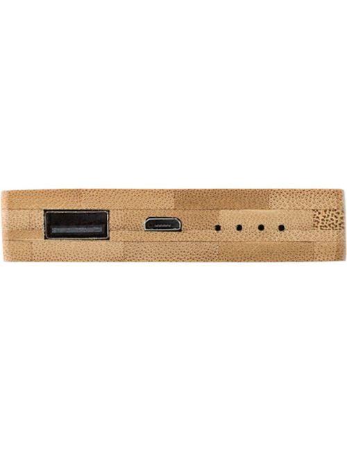 Bambusowy power bank 4000 mAh