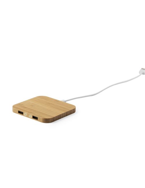 Bambusowa ładowarka bezprzewodowa 10W