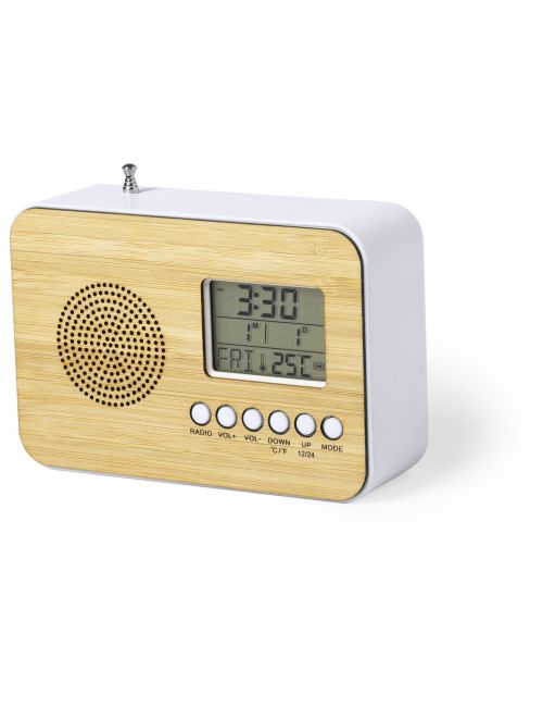 Zegar na biurko z alarmem, radio