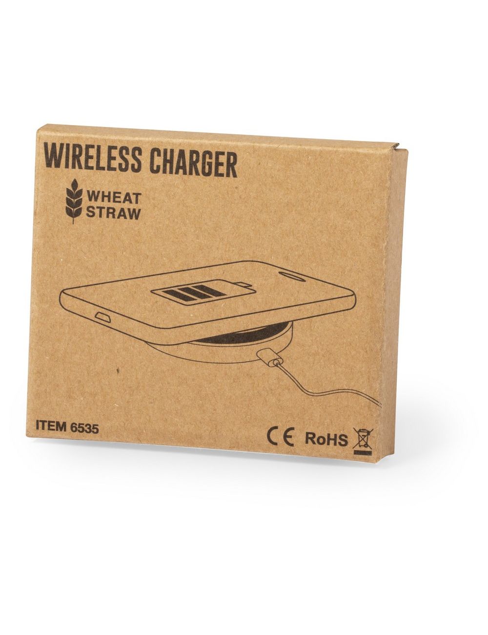 Ładowarka bezprzewodowa 5W ze słomy pszenicznej