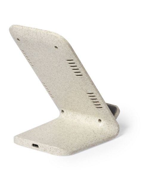 Ładowarka bezprzewodowa 10W ze słomy pszenicznej, stojak na telefon