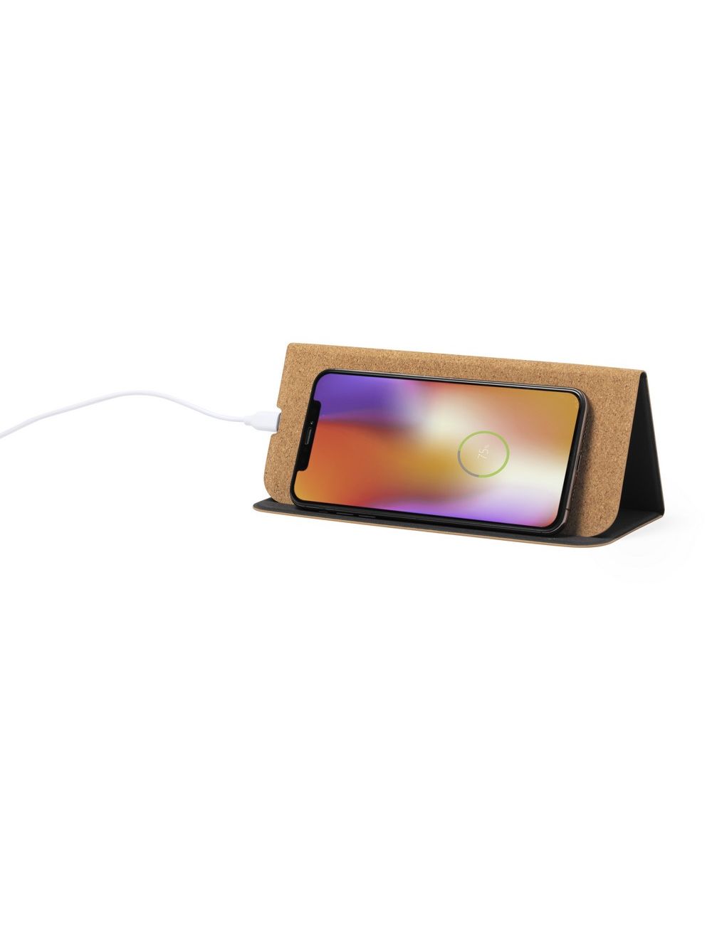 Korkowa podkładka pod mysz, ładowarka...