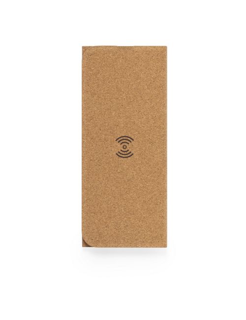 Korkowa podkładka pod mysz, ładowarka bezprzewodowa 5W, stojak na telefon