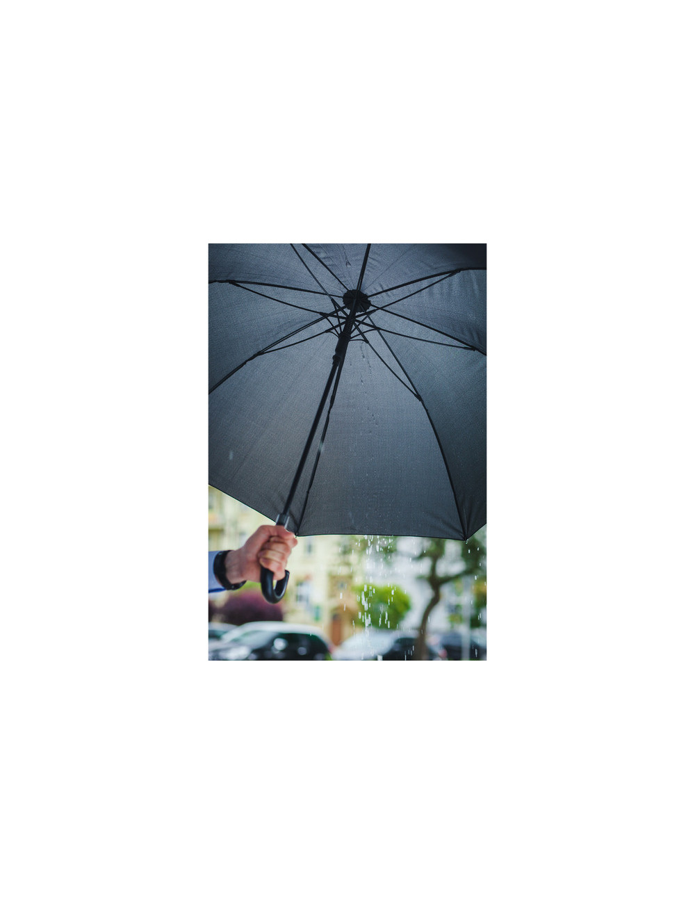 Elegancki parasol Lausanne, czarny