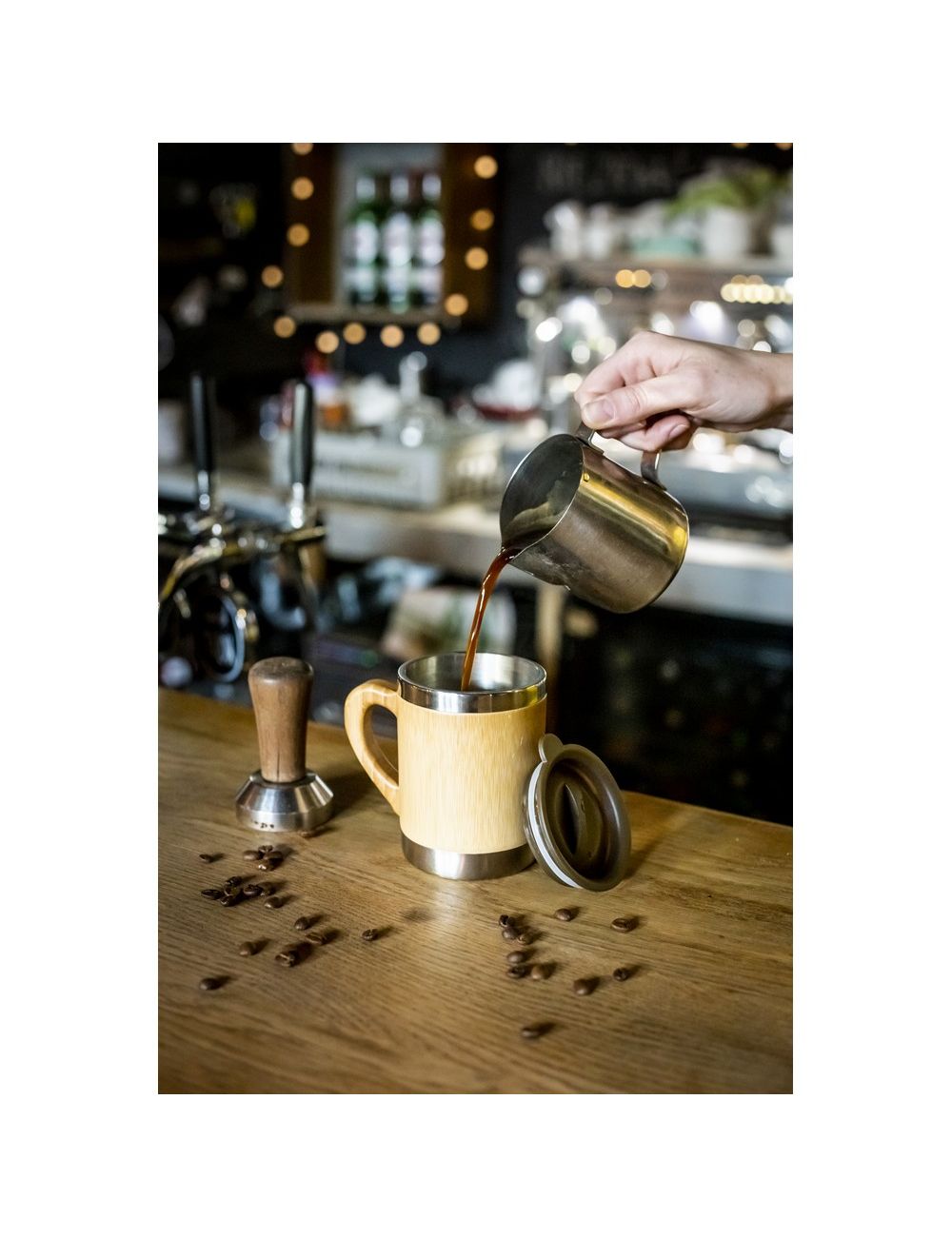 Bambusowy kubek termiczny 300 ml | Kol