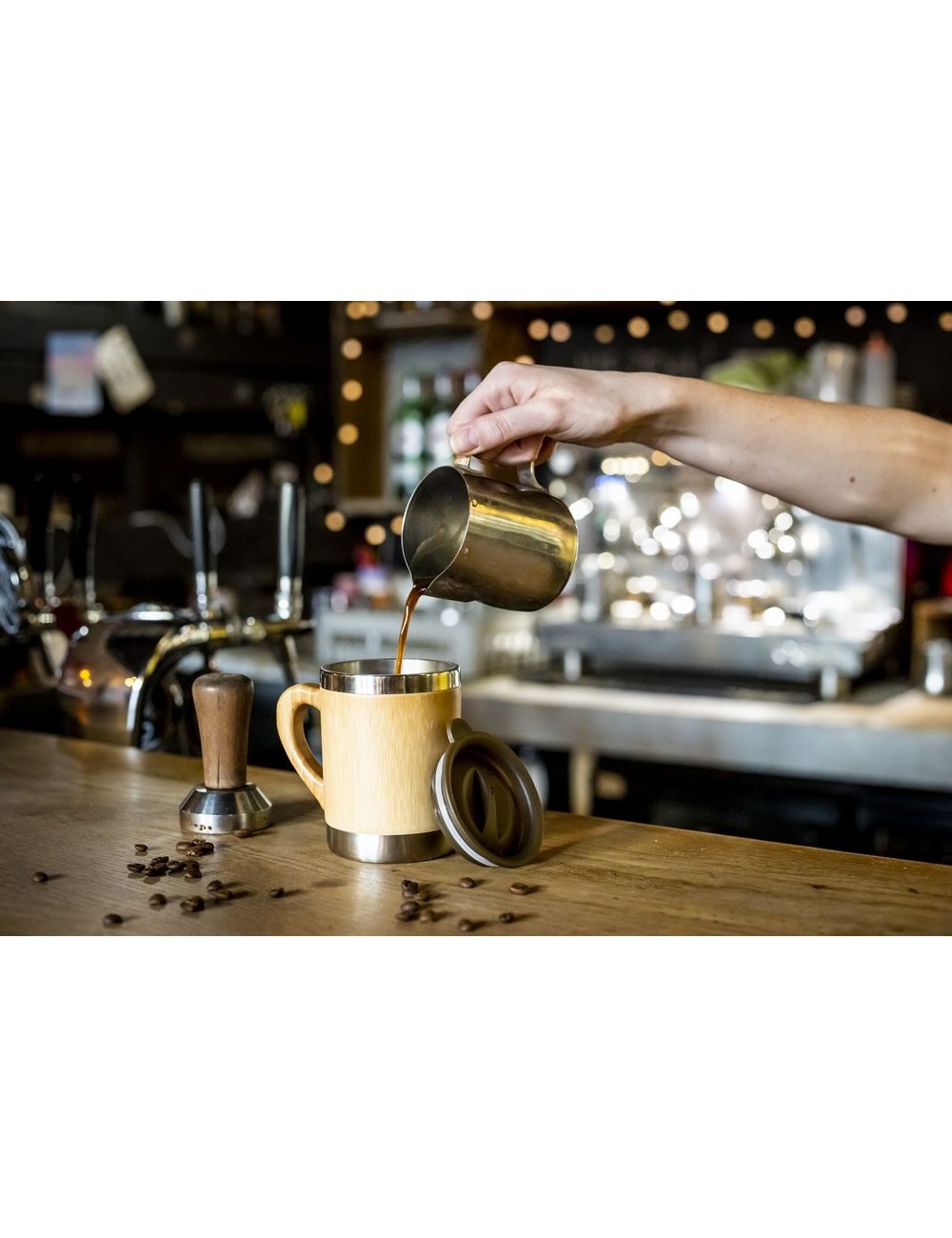 Bambusowy kubek termiczny 300 ml | Kol