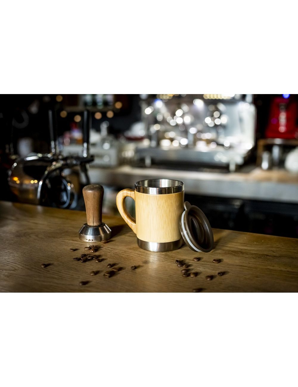 Bambusowy kubek termiczny 300 ml | Kol