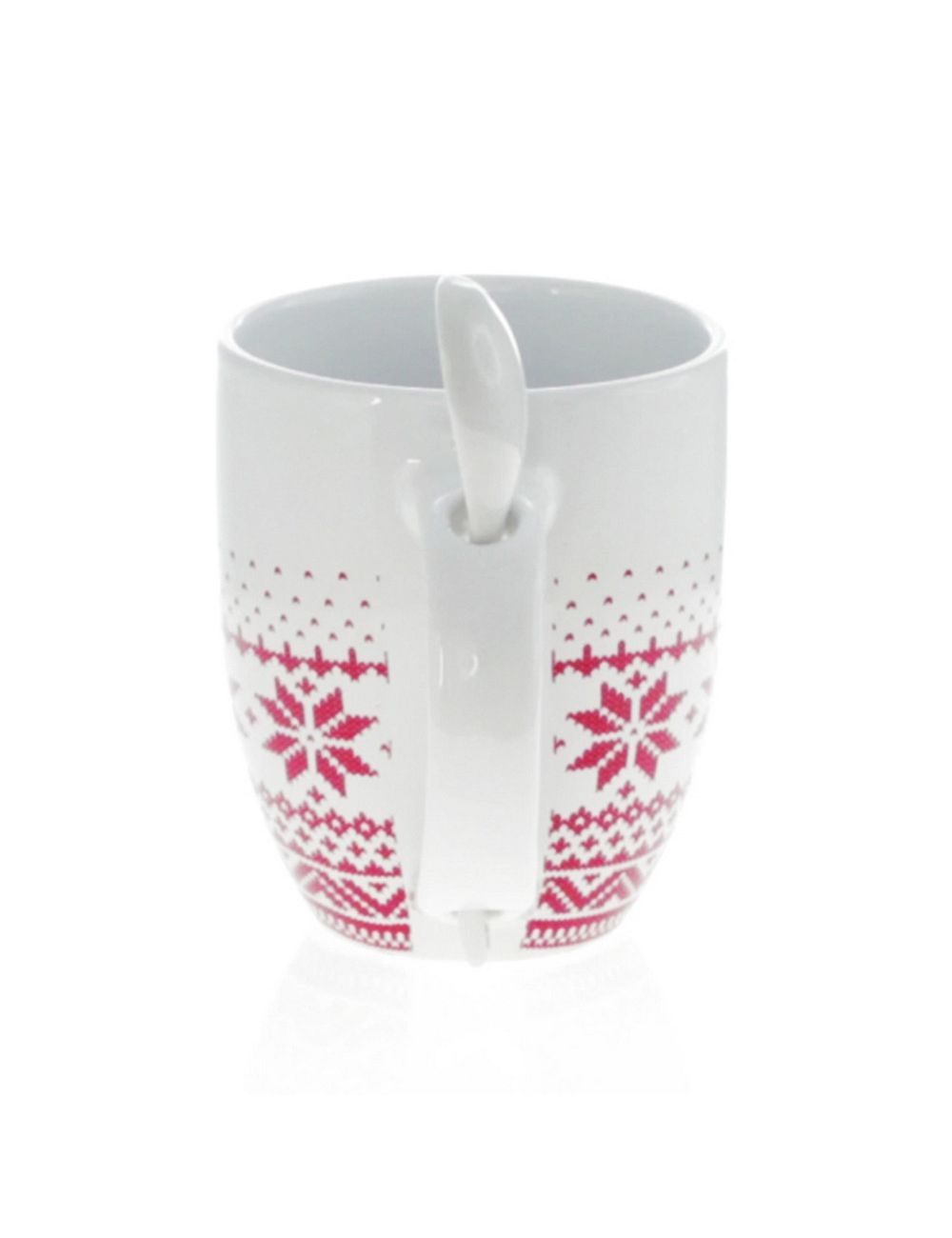 Kubek ceramiczny 370 ml z łyżeczką, świąteczny...