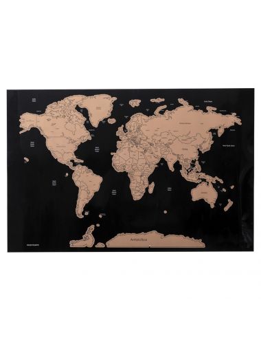 Mapa świata, zdrapka