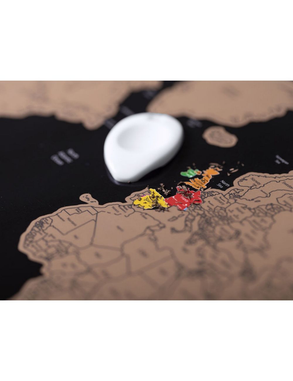 Mapa świata, zdrapka