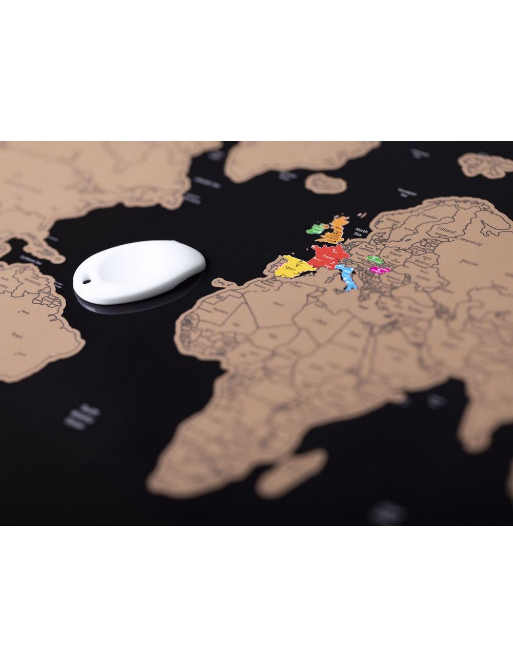 Mapa świata, zdrapka