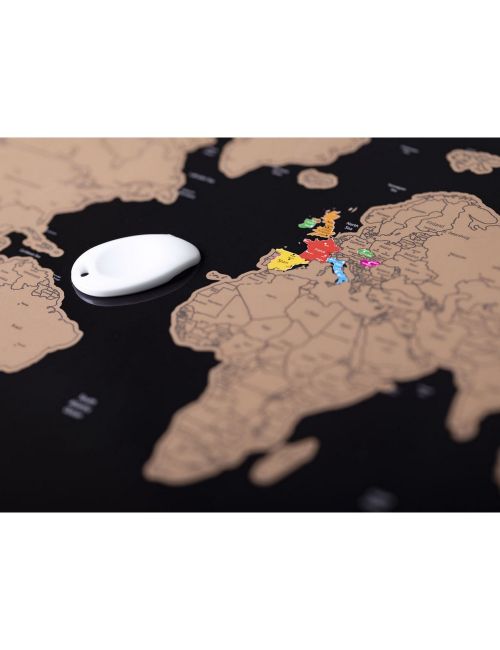 Mapa świata, zdrapka