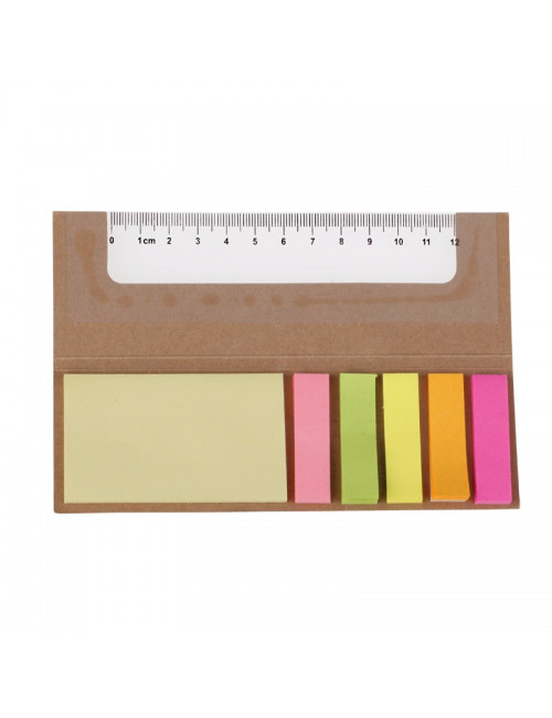 Zestaw memo, brązowy 