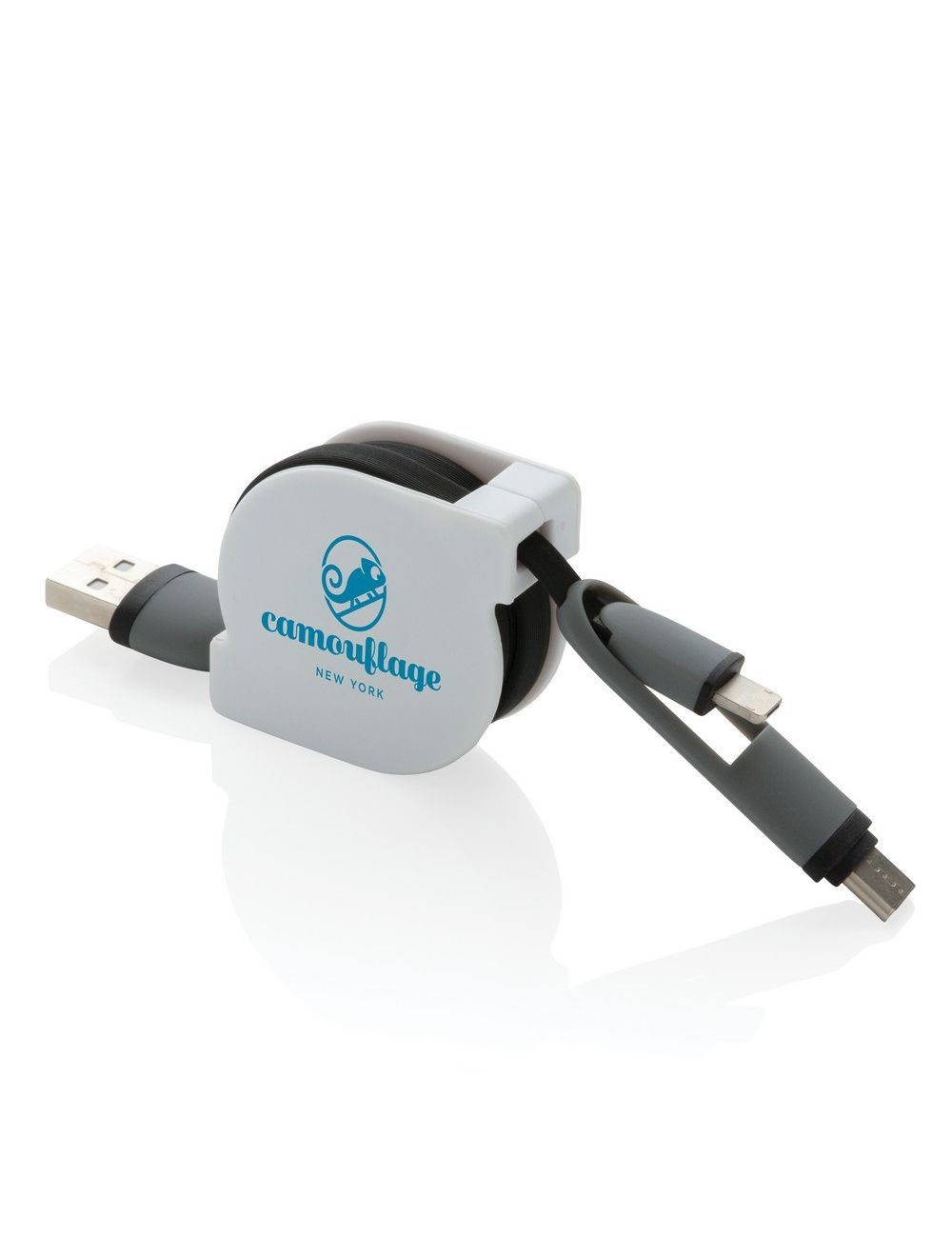 Zwijany kabel do ładowania i synchronizacji 3 w 1