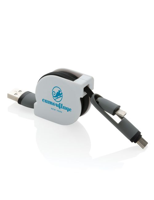 Zwijany kabel do ładowania i synchronizacji 3 w 1