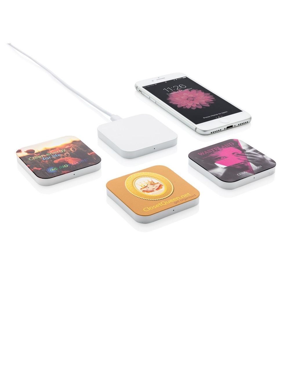 Kwadratowa ładowarka bezprzewodowa 5W