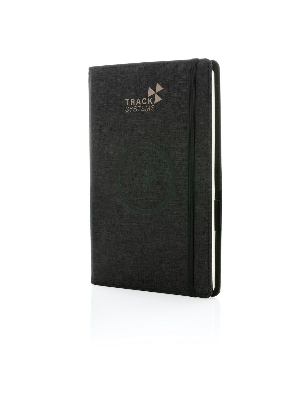 Notatnik A5 rPET, ładowarka bezprzewodowa 5W Air