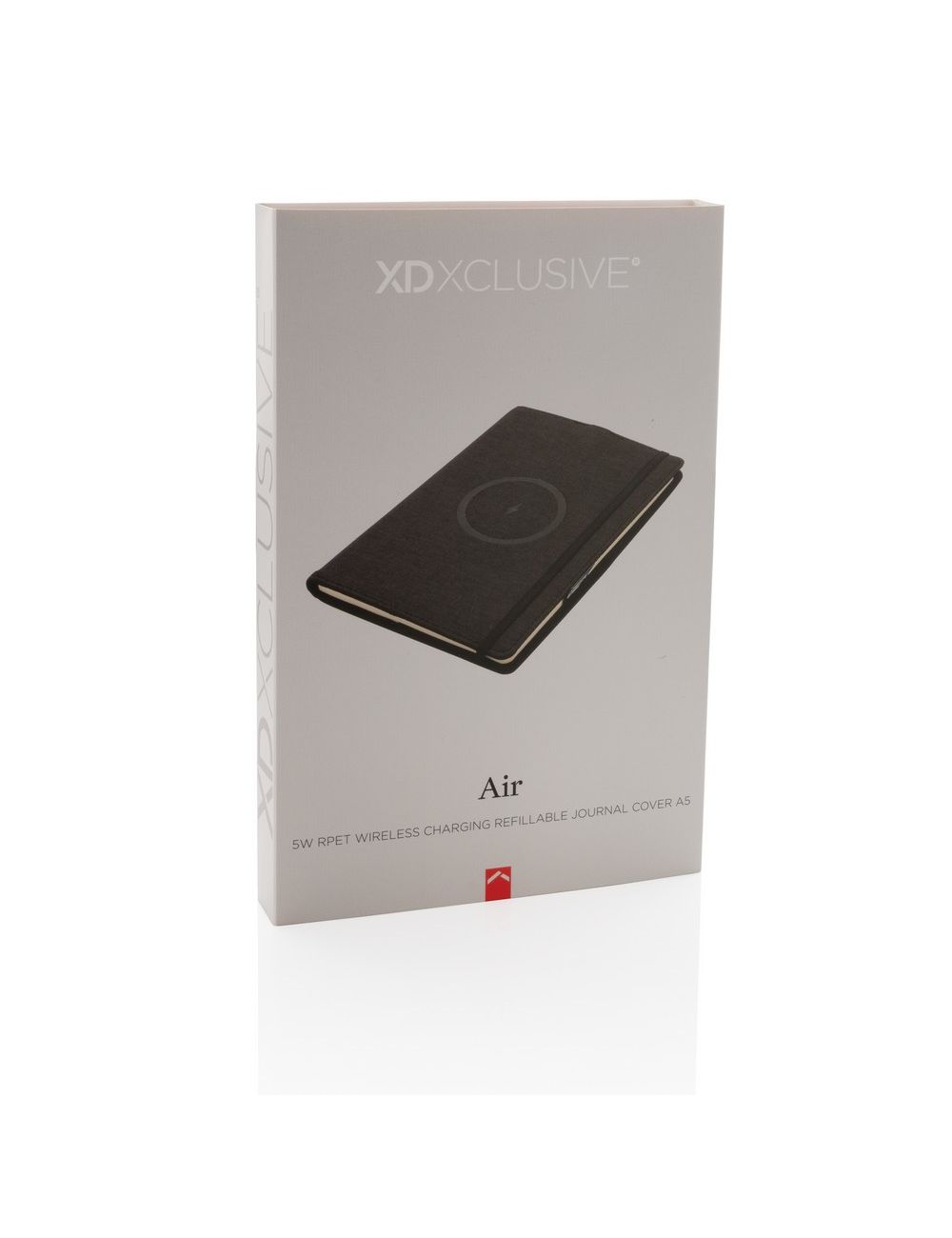 Notatnik A5 rPET, ładowarka bezprzewodowa 5W Air
