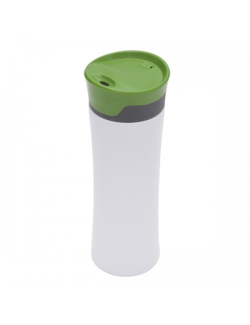 Kubek izotermiczny Telescope 430 ml, biały/zielony 