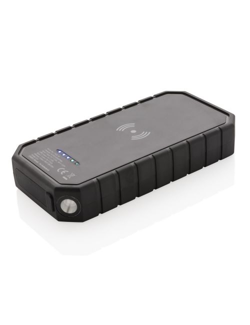 Bezprzewodowy power bank 10000 mAh, ładowarka słoneczna