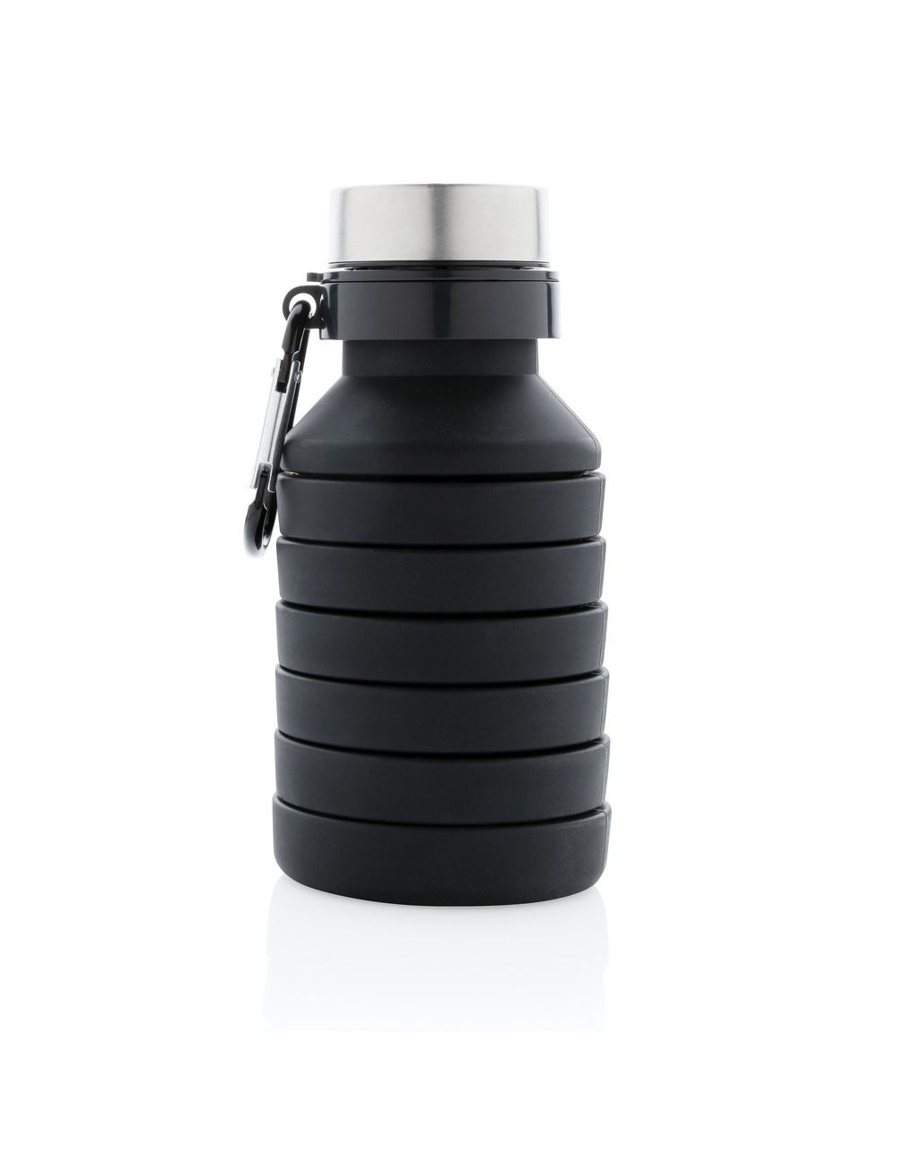 Składana butelka sportowa 550 ml z karabińczykiem