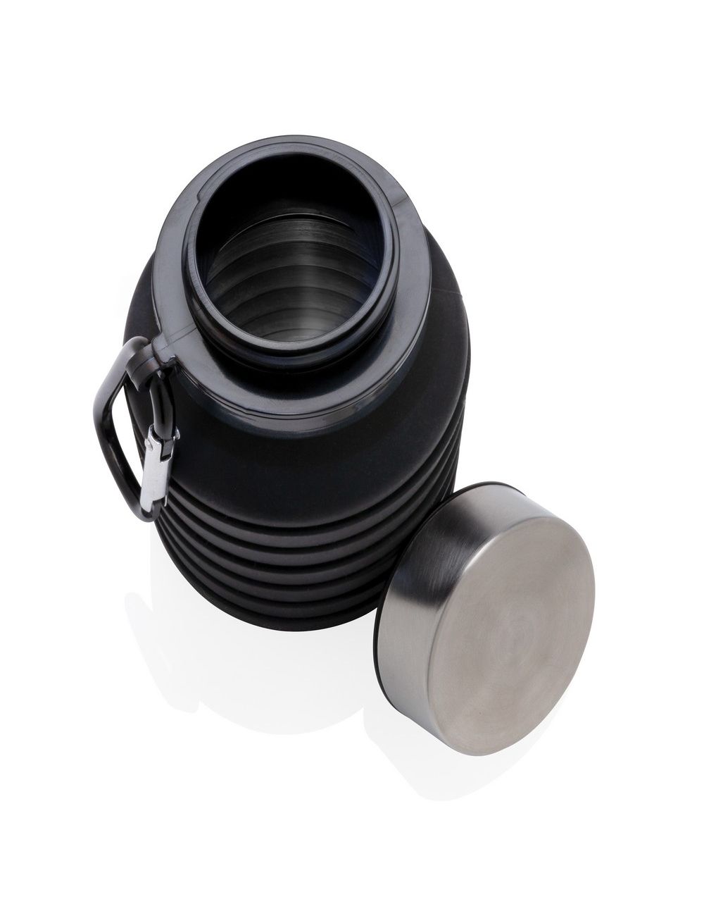 Składana butelka sportowa 550 ml z karabińczykiem