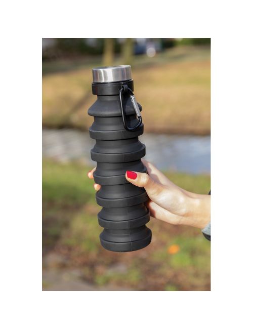 Składana butelka sportowa 550 ml z karabińczykiem