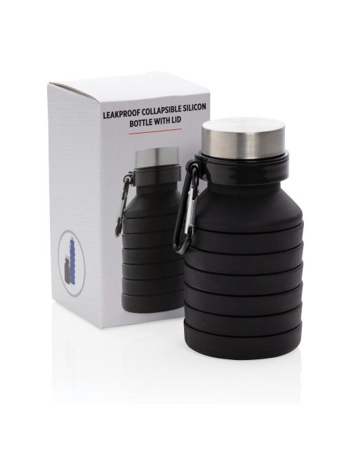 Składana butelka sportowa 550 ml z karabińczykiem