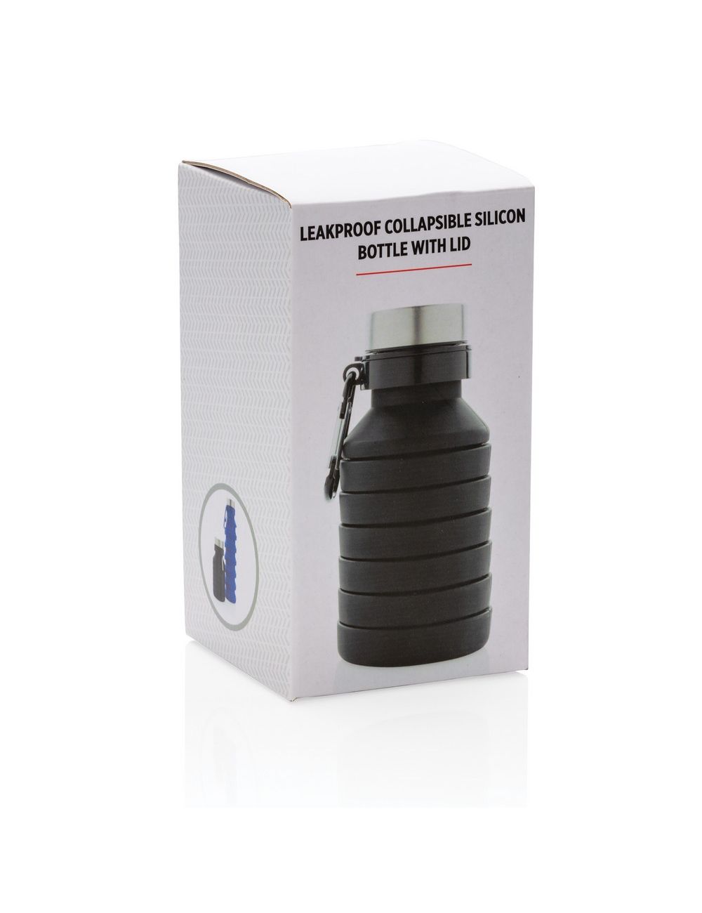 Składana butelka sportowa 550 ml z karabińczykiem