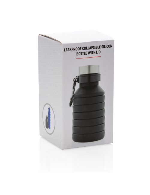 Składana butelka sportowa 550 ml z karabińczykiem