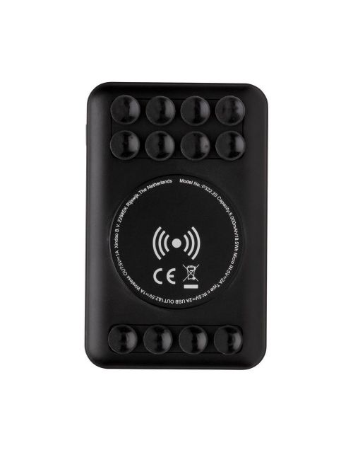 Bezprzewodowy power bank 5000 mAh z przyssawkami