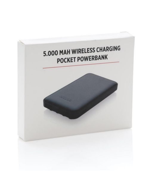 Bezprzewodowy power bank 5000 mAh z przyssawkami