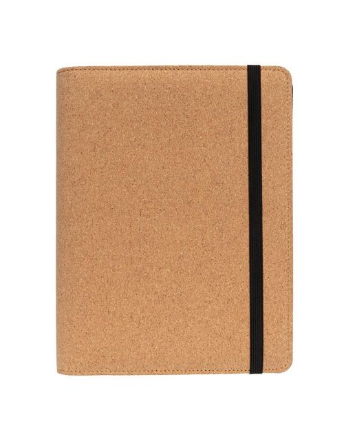 Korkowa teczka konferencyjna A5 z notatnikiem, długopis