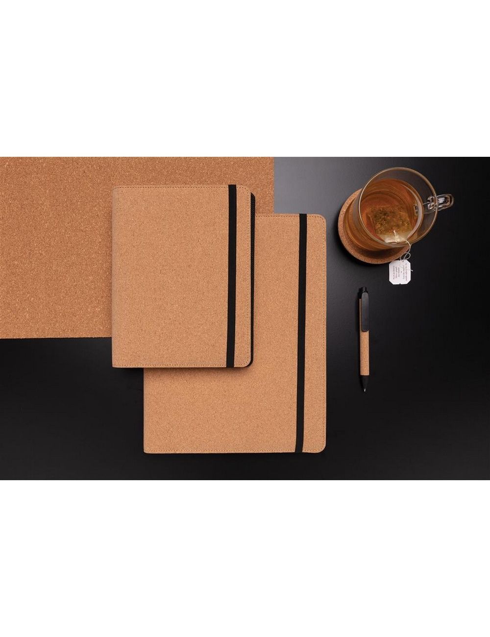 Korkowa teczka konferencyjna A5 z notatnikiem,...