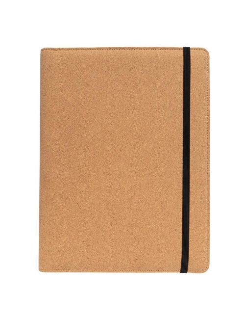 Korkowa teczka konferencyjna A4 z notatnikiem, długopis