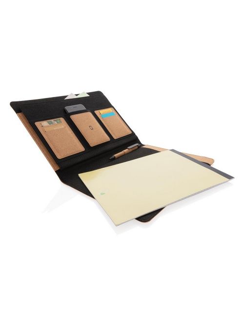 Korkowa teczka konferencyjna A4 z notatnikiem, długopis